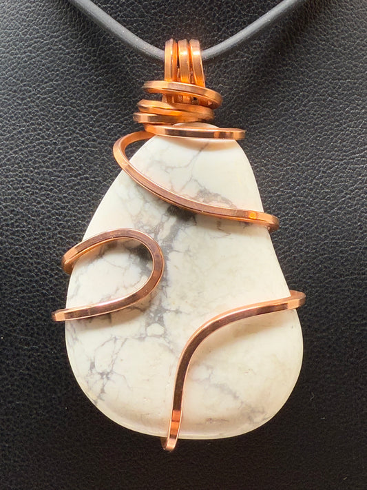 Howlite Copper PENDANT