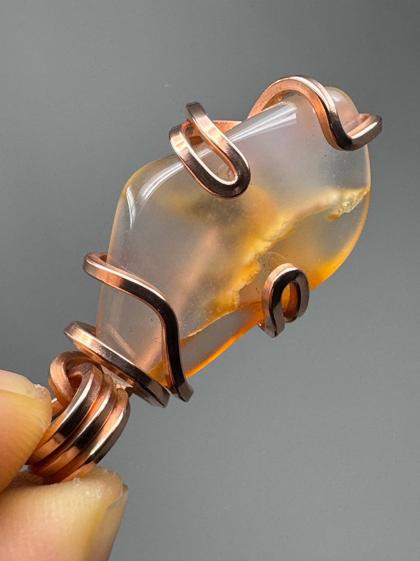 Madagascar Agate Copper PENDANT