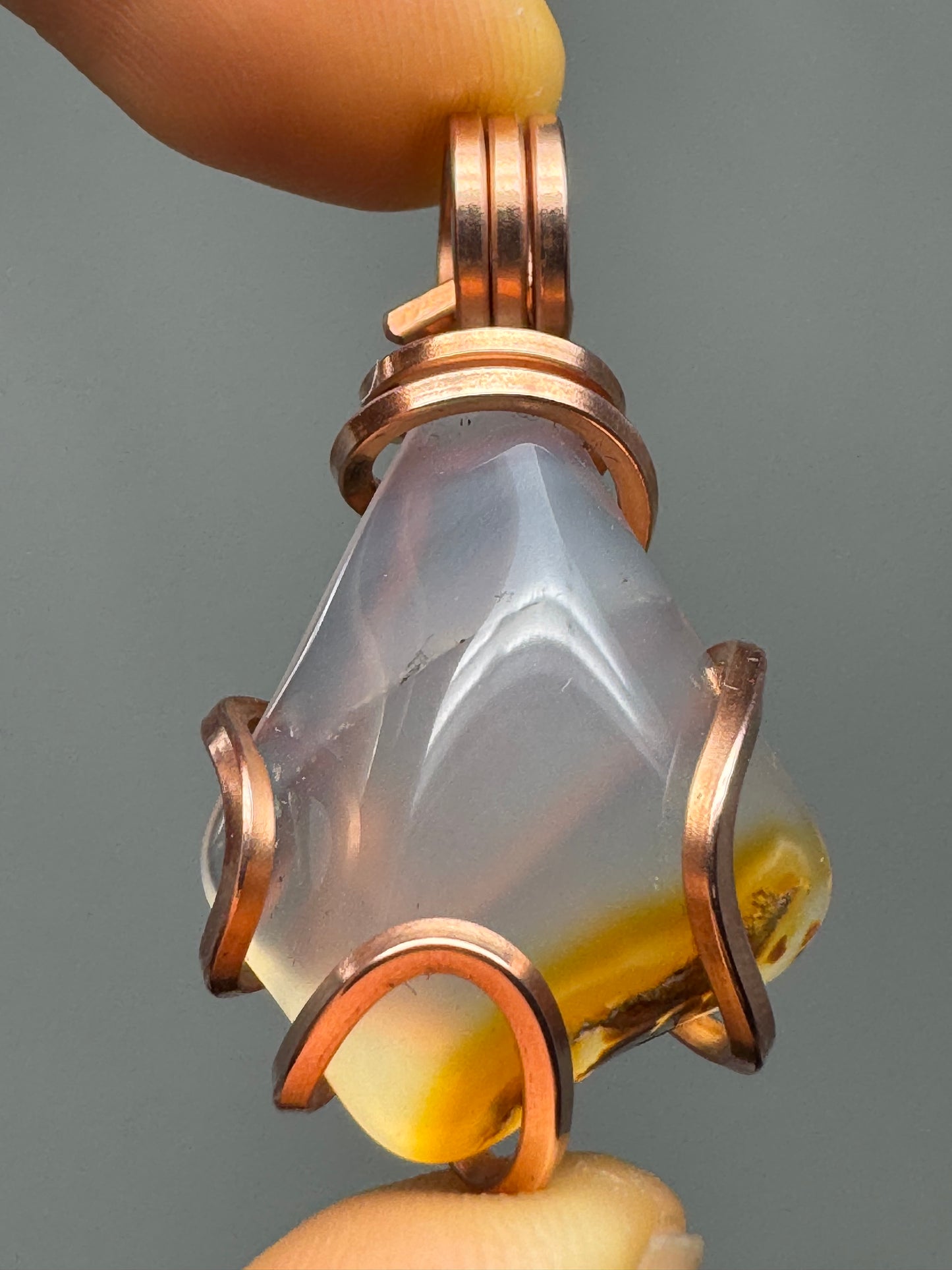 Madagascar Agate Copper PENDANT