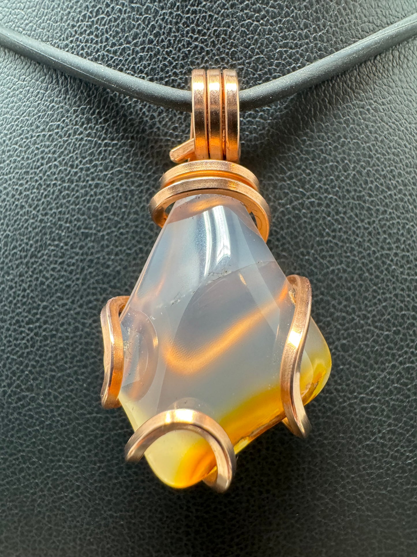 Madagascar Agate Copper PENDANT