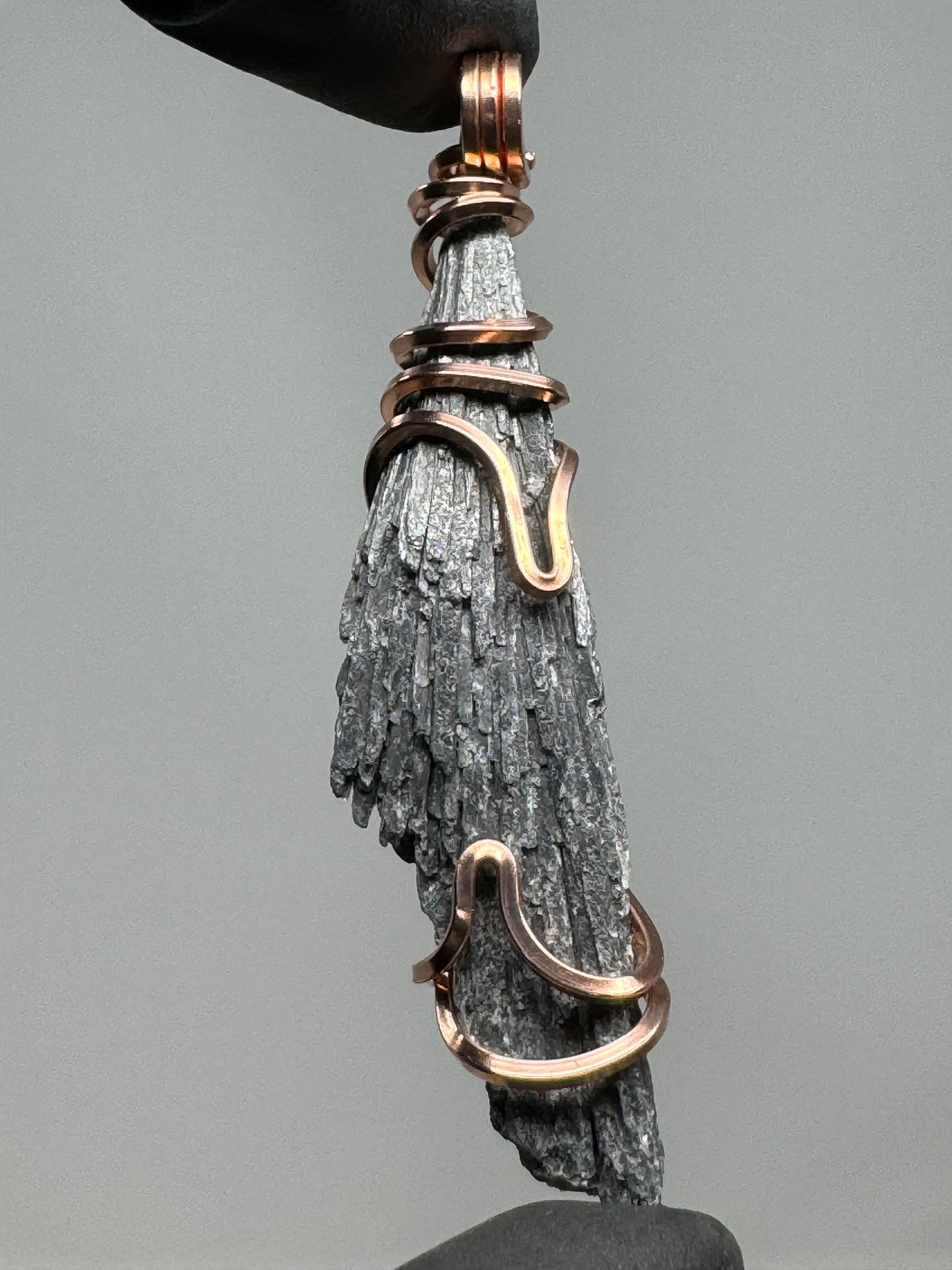 Black Kyanite Copper PENDANT #3