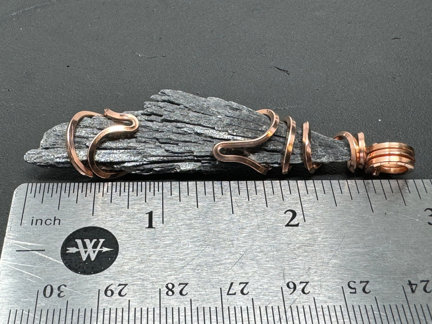 Black Kyanite Copper PENDANT #3