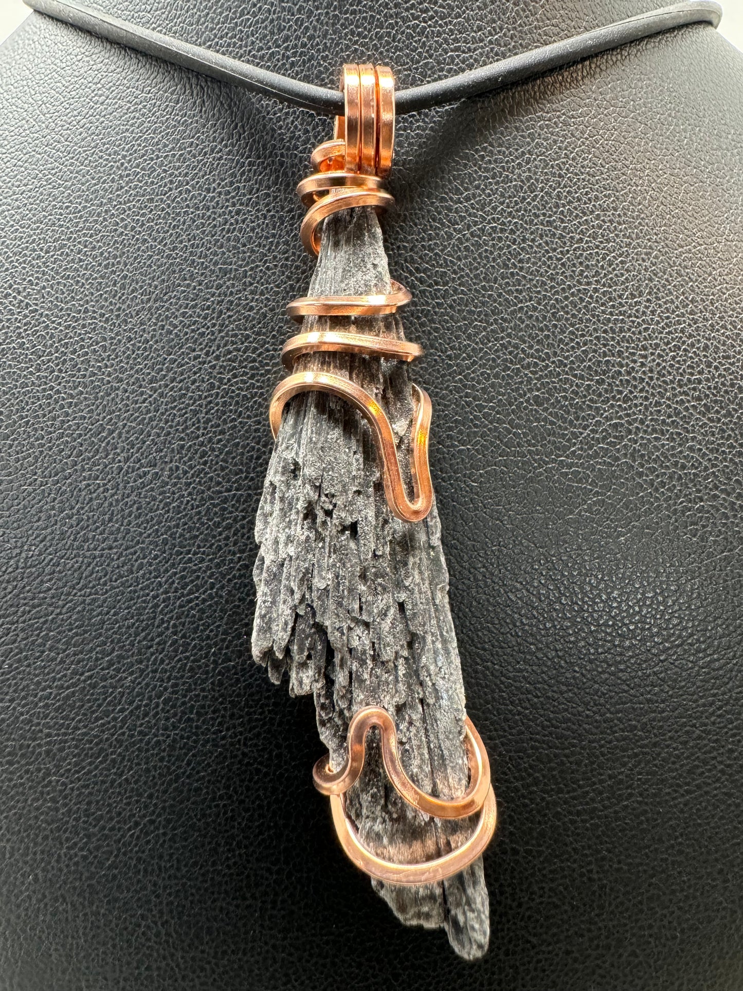 Black Kyanite Copper PENDANT #3