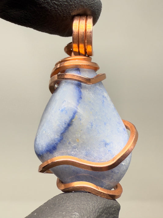 Blue Aventurine Copper PENDANT #1