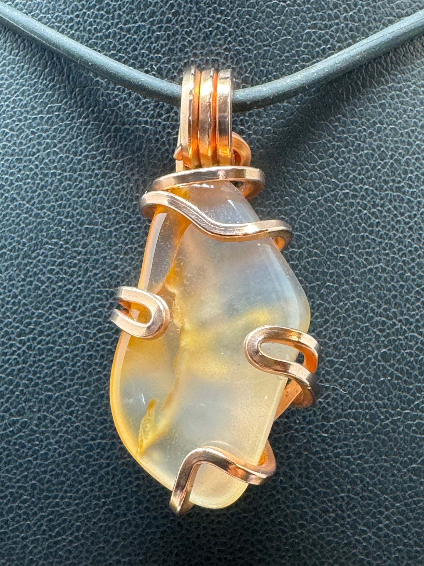 Madagascar Agate Copper PENDANT