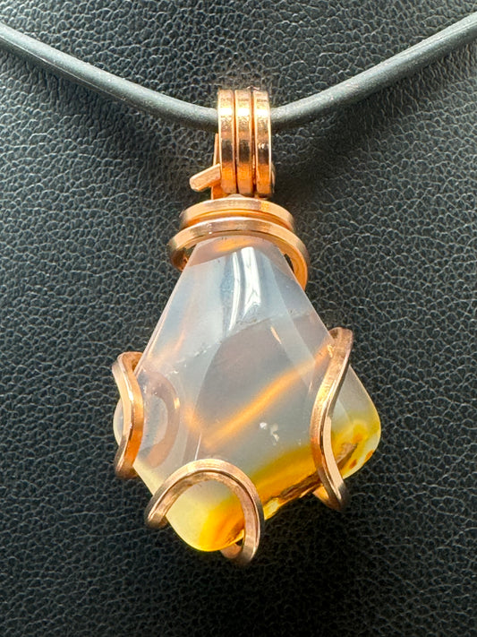 Madagascar Agate Copper PENDANT