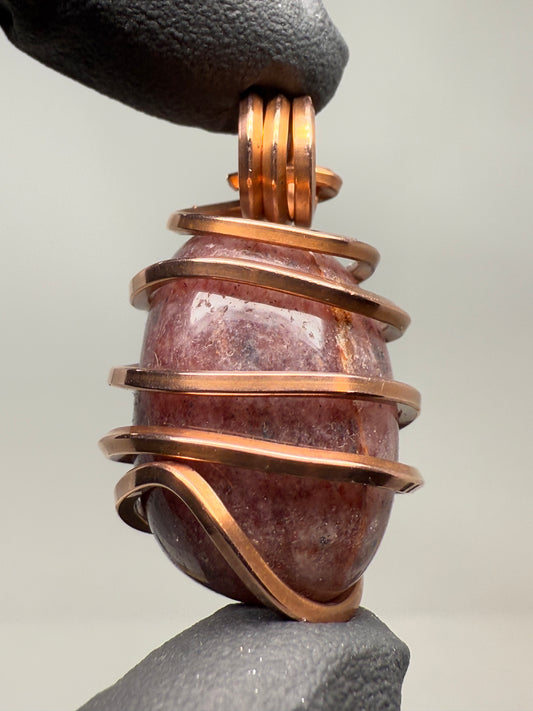 Strawberry Quartz Copper PENDANT