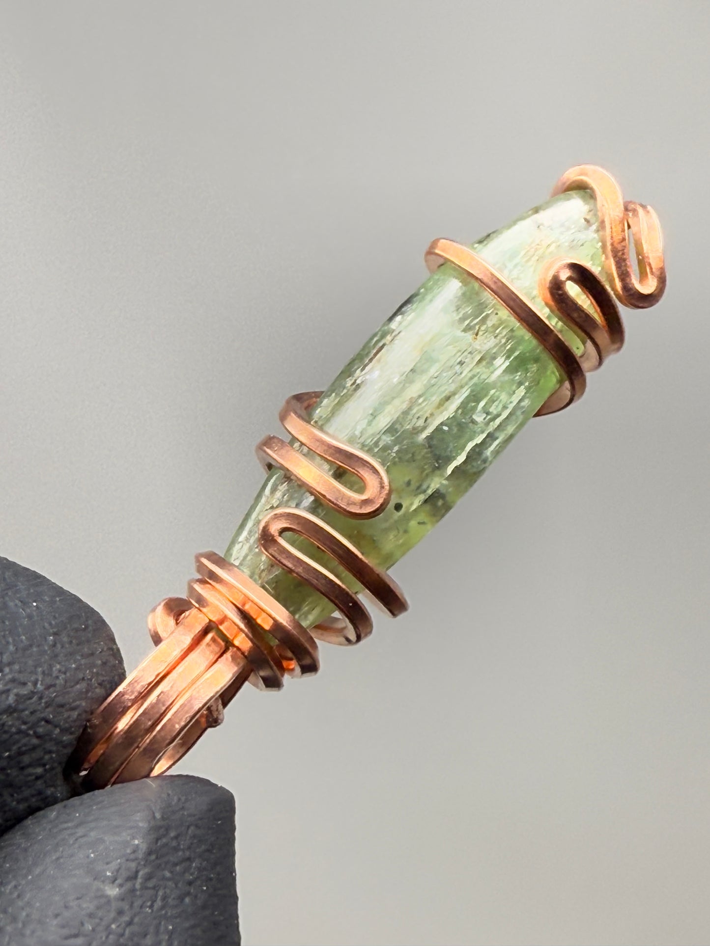 Green Kyanite Copper PENDANT