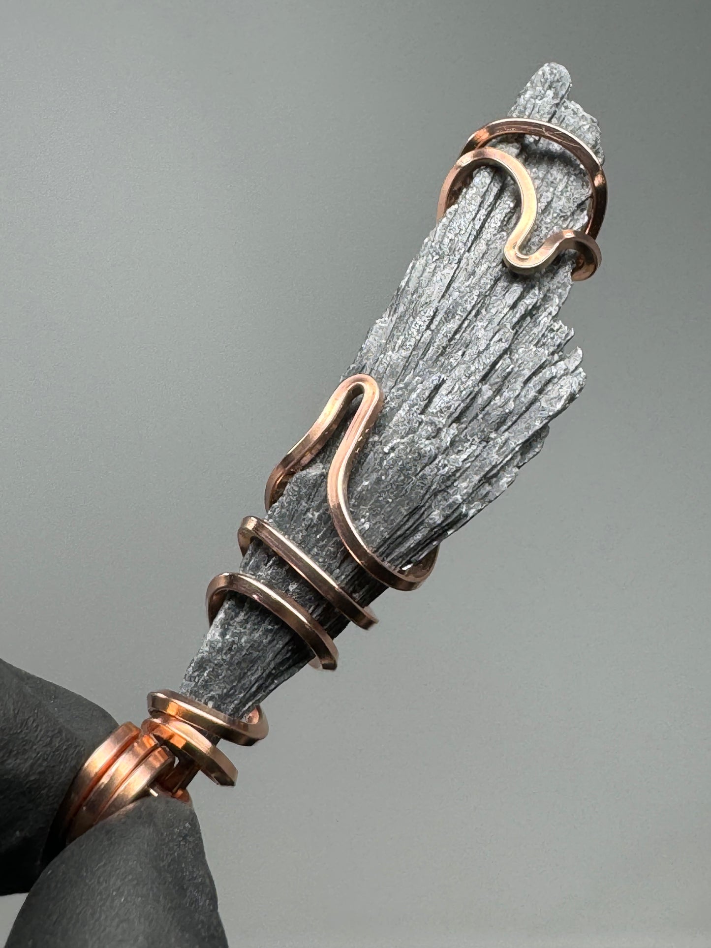 Black Kyanite Copper PENDANT #3