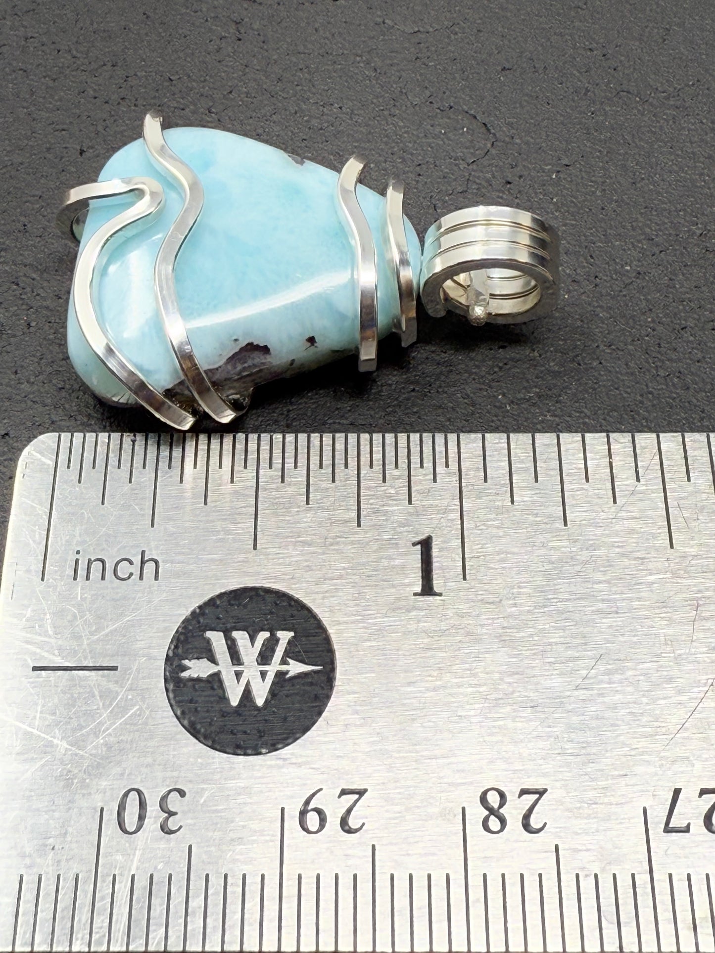 Larimar Sterling Silver PENDANT