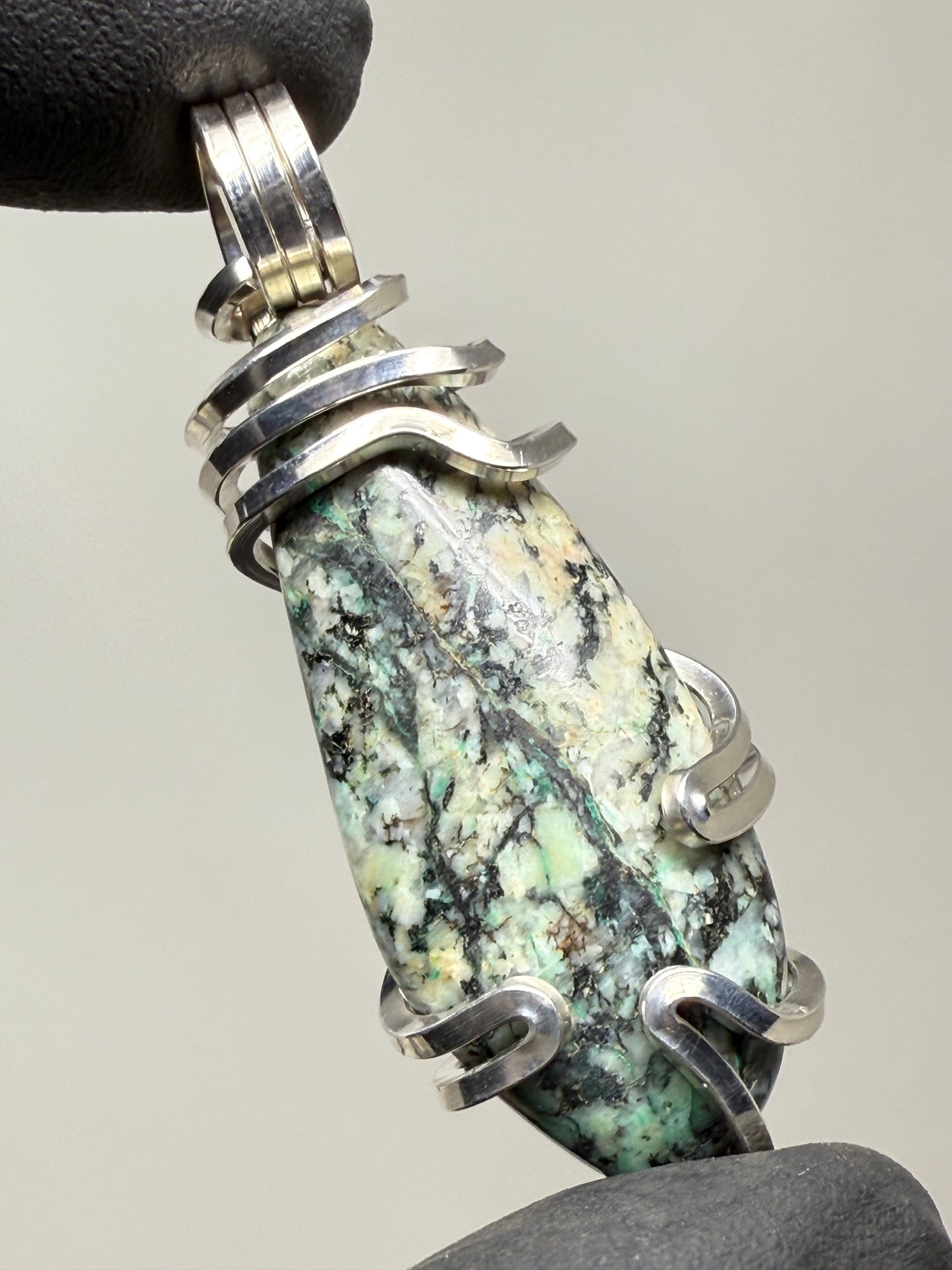 Mount Shasta Serpentine Sterling Silver PENDANT