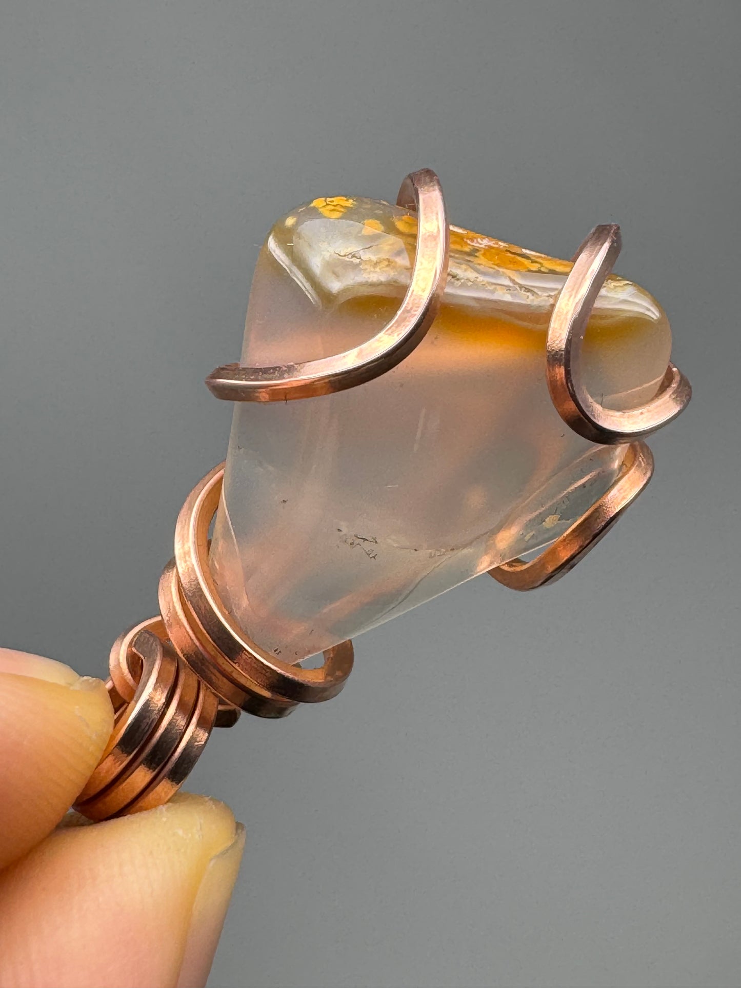 Madagascar Agate Copper PENDANT