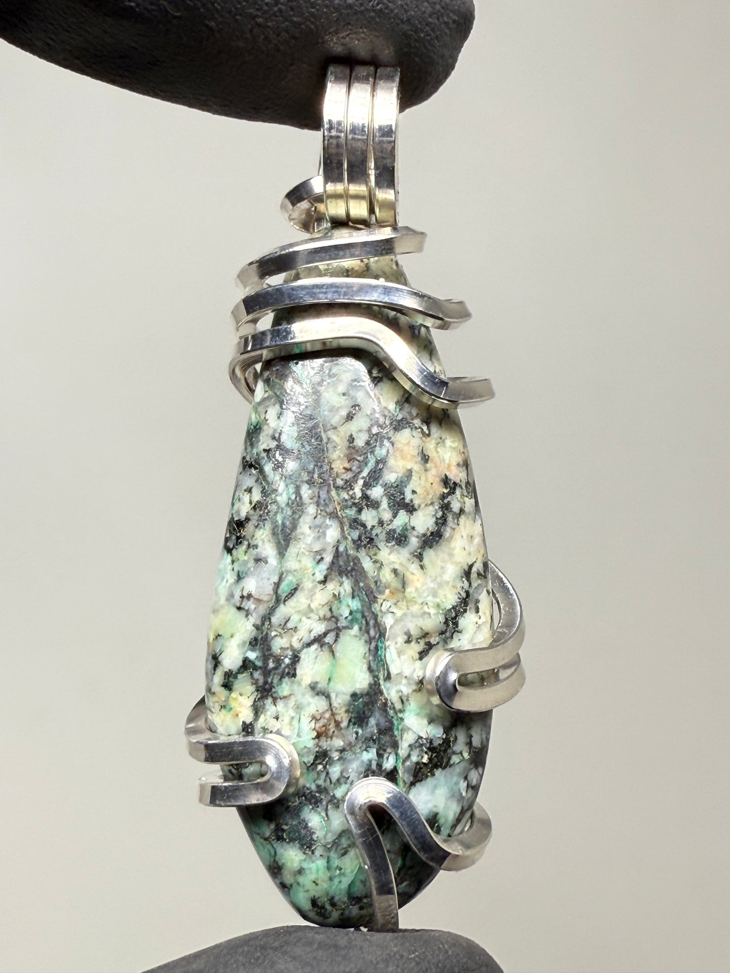 Mount Shasta Serpentine Sterling Silver PENDANT