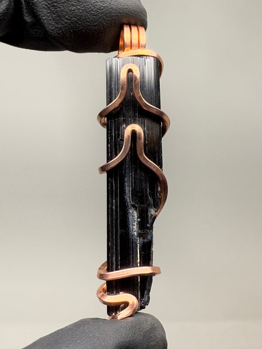Black Tourmaline Copper PENDANT