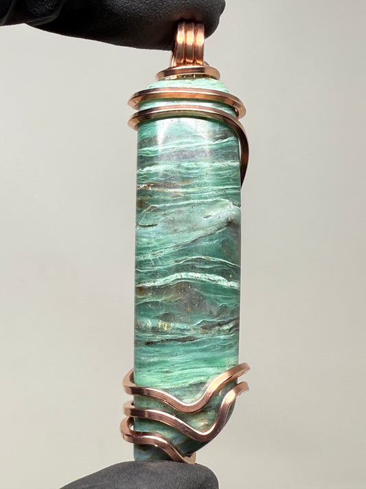 Dragon Stone Large Copper PENDANT