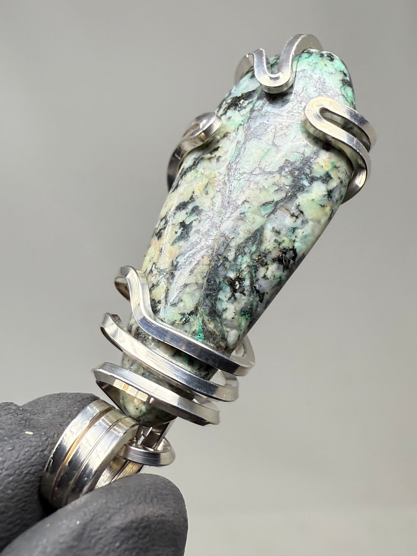 Mount Shasta Serpentine Sterling Silver PENDANT