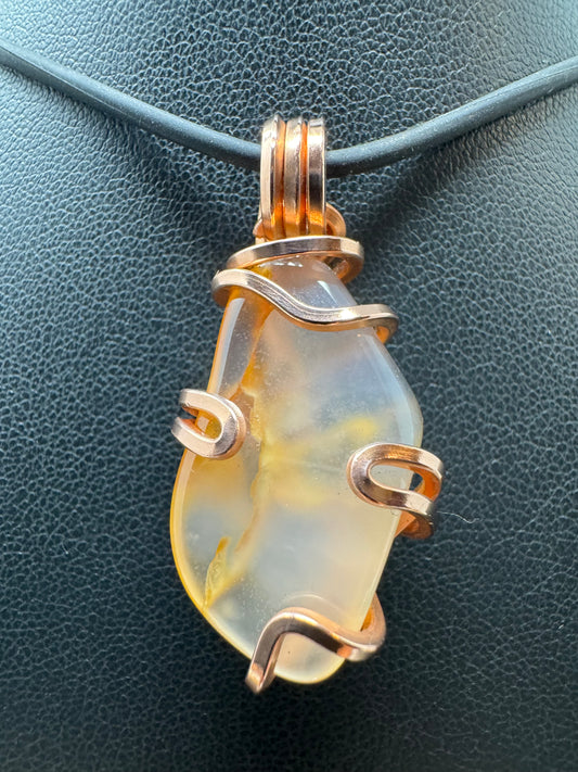 Madagascar Agate Copper PENDANT